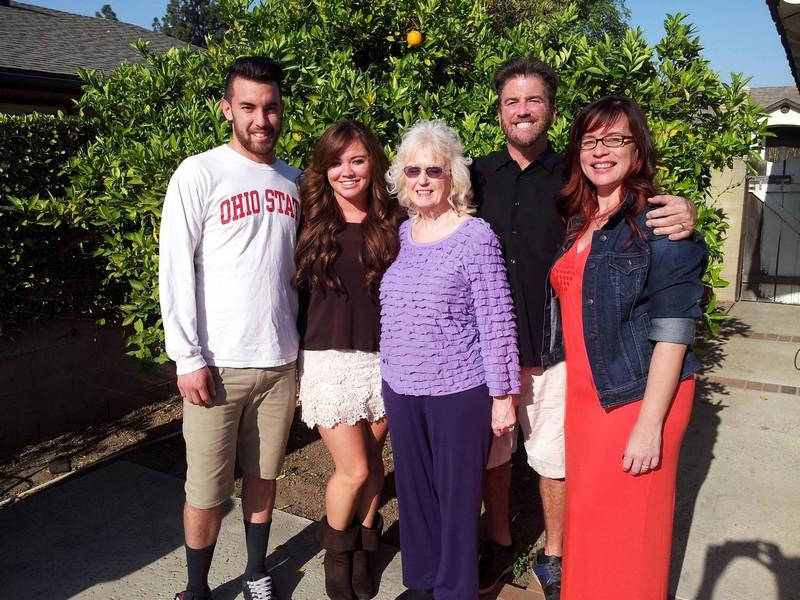 Racer Dave MacDonald's family gather at Easter 2014